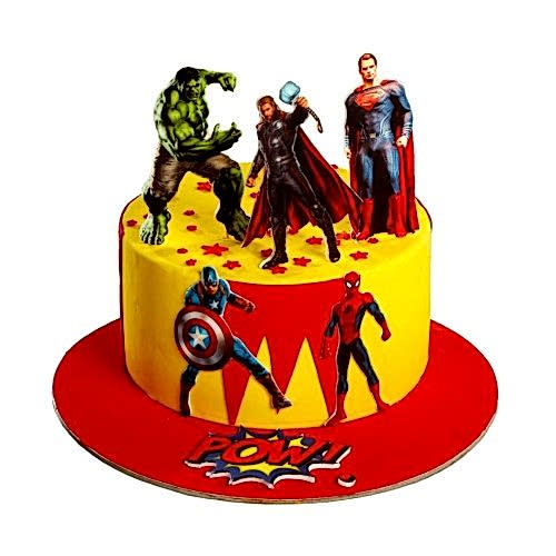 Avengers Temalı Çocuk Pasta