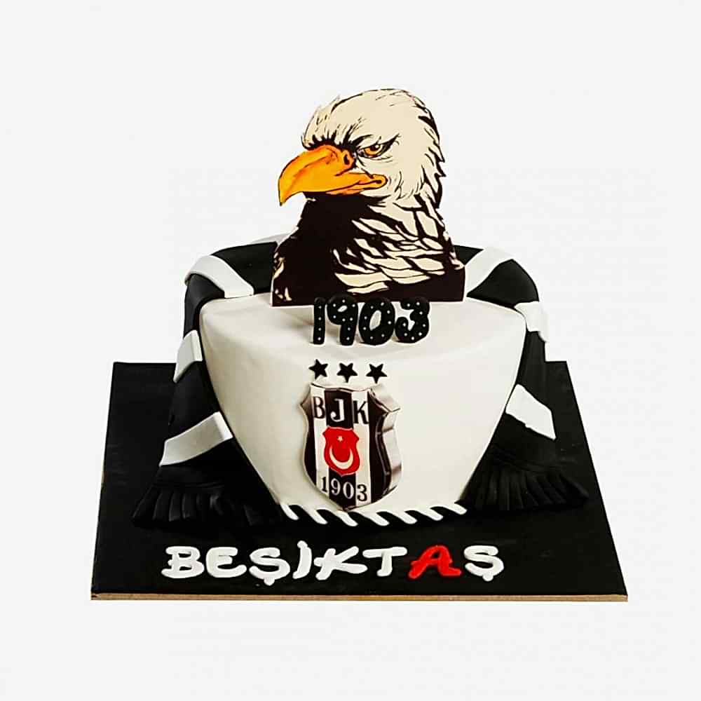 Kara Kartal Temalı Taraftar Beşiktaş Pasta