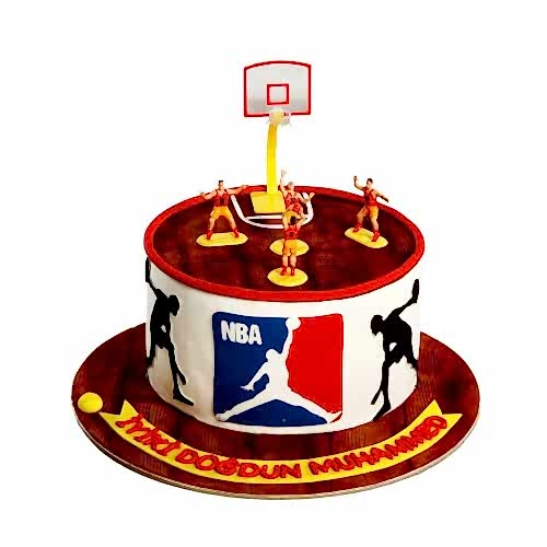 NBA Basketbol Temalı Çocuk Pasta