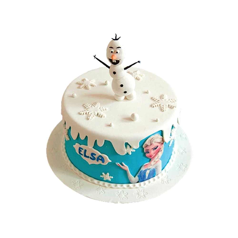 Olaf ve Elsa Çocuk Pasta