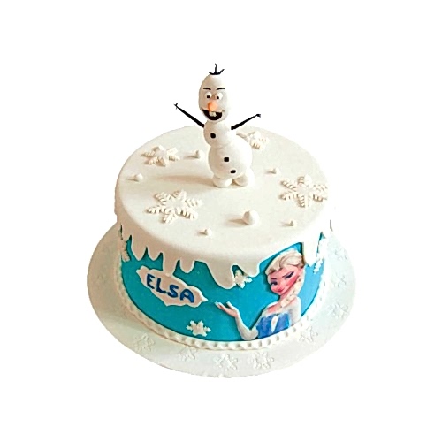 Olaf ve Elsa Çocuk Pasta