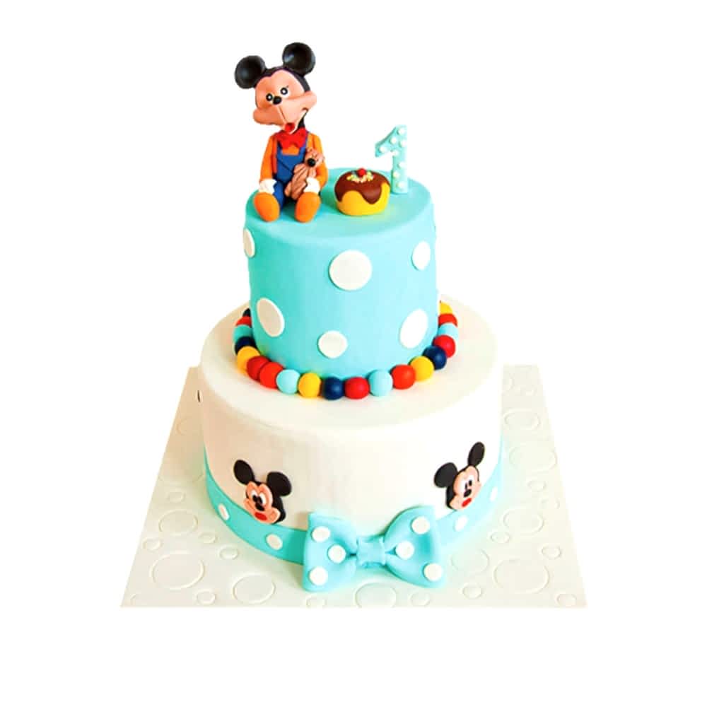 Rengarenk Mickey Mouse Çocuk Pasta